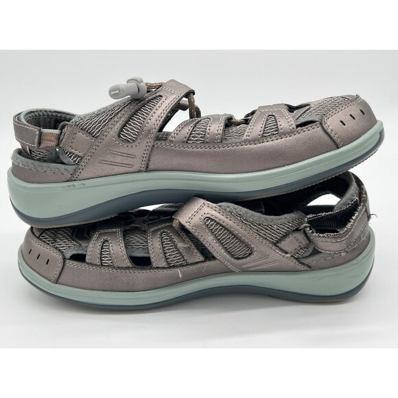 Orthofeet Size 10 X-Wide Womens Sandals With Adjustable Straps & Closed Toe Desi - Picture 7 of 9